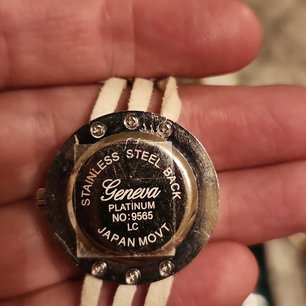 Geneva‎ Platinum wrap bracelet watch